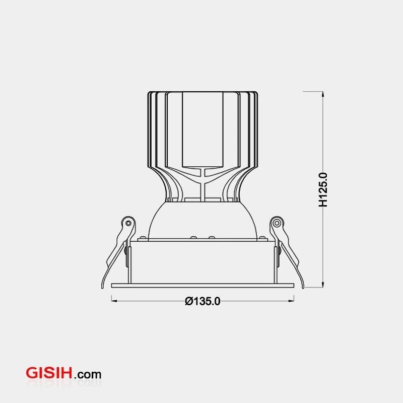 Ceiling Lights Adjustable Anti Glare Trimless Down Light LED