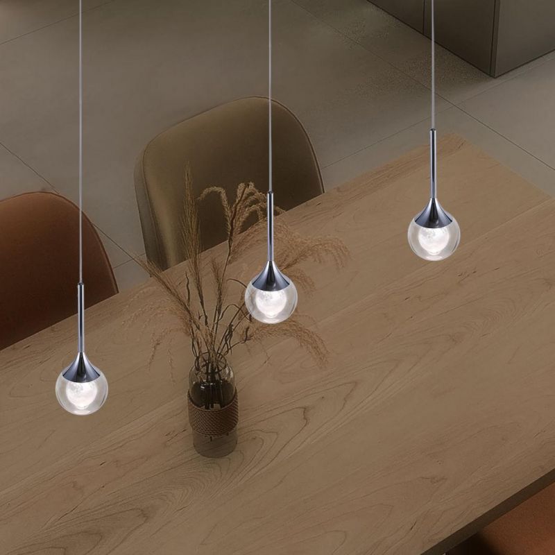 Masivel Lighting Modern Decorative Crystal Chandelier Light Indoor LED Pendant Light
