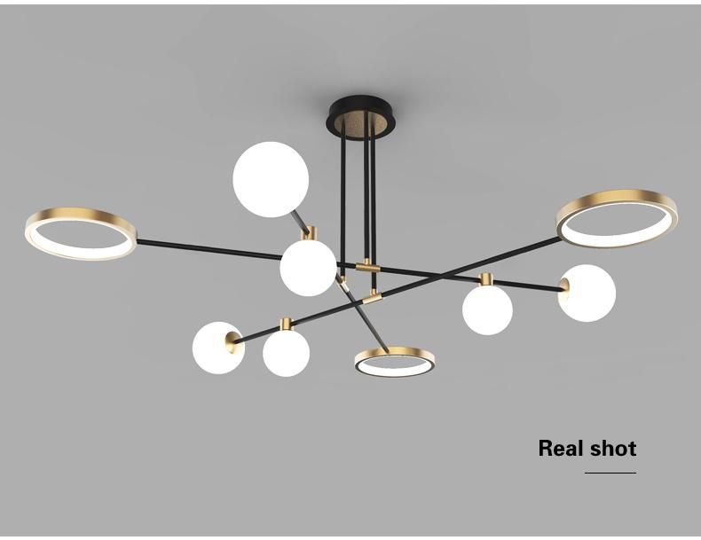 2022 Nordic Living Room Geometry Home Decorative Lamp LED Flush Mount Ceiling Light for Home