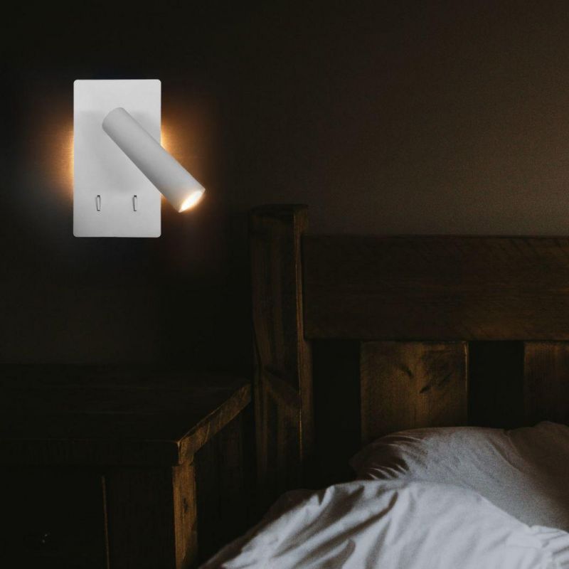 Simple Modern Design Adjustable LED Bedside Wall Lamp Indoor Reading for Bedroom Wall Lamp