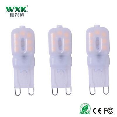 G9 G4 LED Bulbs 3W Bulb Equivalent to 30W Halogen Lamp, 3000K, AC 220-240V, G9 Capsule Lamps for Crystal Ceiling Lights