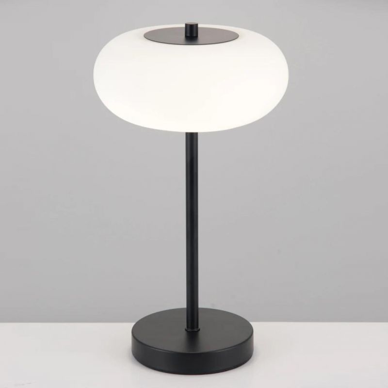 How Bright Simple Style Indoor LED 5W Promotion Item Black or Satin Nickel for Home Office Bedroom Desk Decorative Table Lamp