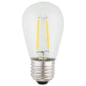 12V/AC High CRI Ultra Warm White 2000k 1W Non-Dimmable 2-Filament-Bar LED Edison Bulb S14/E26