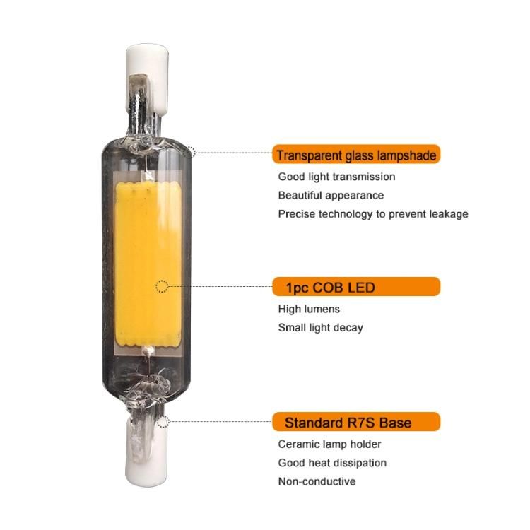 78mm Double Ended LED R7s Bulb Replacing Halogen Bulb