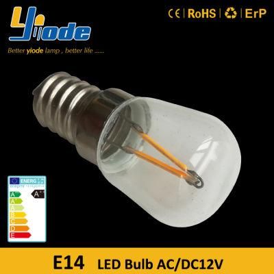 Glass 1 Watt E14 LED Filament Candle Bulb