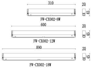 18W 6000K Colour Temperature Pure White 180 Degree Beam Angle LED Magnet Track Light LED Magnetic Linear Light