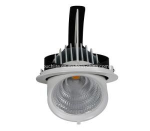 20W 30W 45W LED Flip Spot Light Adjustable Ceiling Recessed LED Downlight for Supermarkets, Hotels, Meeting Rooms
