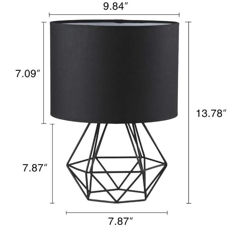 Bedroom Bedside Decoration Wrought Iron Simple Hollow Personality Table Lamp