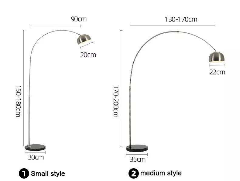 Hot Sale Designer Lighting Height Adjustable Standing Light Bedroom Livingroom Hotel Fish Floor Lamp