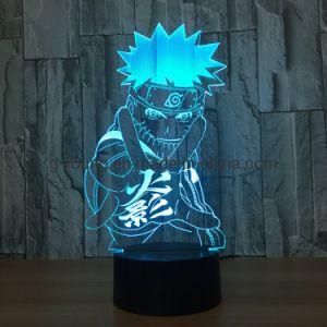 Naruto Anime 3D Lamp LED 7 Color Changing USB Touch Desk Lamp for Kid&prime;s Gift