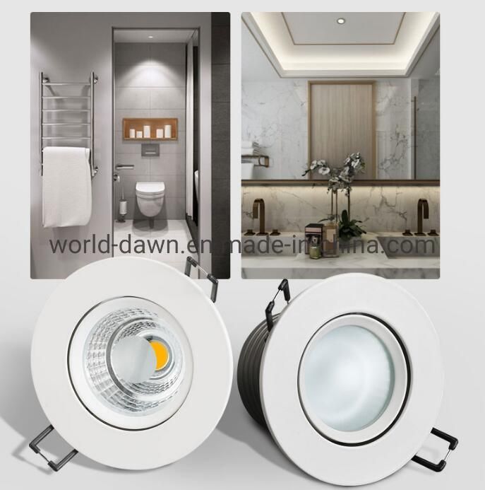 7W Waterproof IP65 Bathroom Down Lights Anti-Rust LED Commercial Super Market Ceiling Downlight Down Light