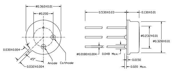 265nm UVC LED To39 Package Ultraviolet Light Chip