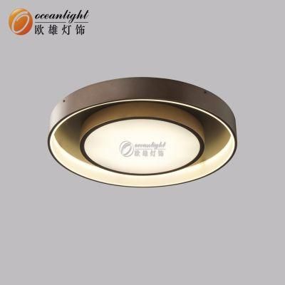 Coffee White Black Simple Style Contemporary LED Ceiling Light for Bedroom Om1110