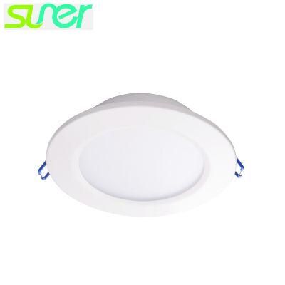 Round Embedded LED Downlight 10W 5 Inch Iron Ceiling Lighting 3000K Warm White