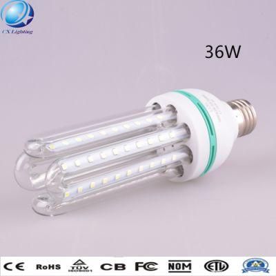 36W E27 4u Highlight Clear Milky Glass U Shape LED Energy Saving Lamp