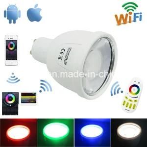 4W GU10 Lamp Lighting WiFi Remote Control Smart Home Effect Lights RGBW Professional Commercial LED Bulb Spotlight