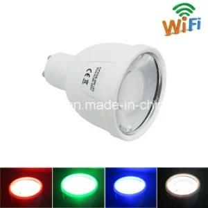 Colorful WiFi LED Gift Light GU10 Lamp Base Amusement Lighting LED Spotlight