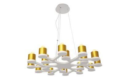 Masivel LED Lights Simple Indoor White Pendant Modern Chandelier