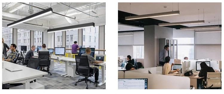 Ogjg Office Pendant Modern LED Suspended Aluminum Linear Lighting