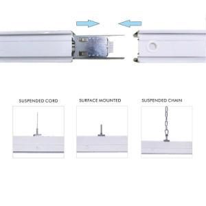 Ce/RoHS Listed White Color Aluminum Suspended Linkable LED Linear Trunking Lighting