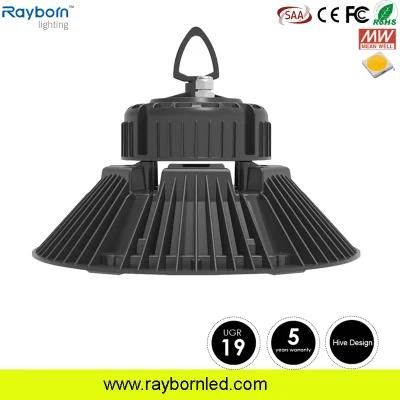 Dali Dimming Warehouse Greenhouse Light Tower Lighting High Bay Lamp 150W 200W 250W 300W UFO LED High Bay Light