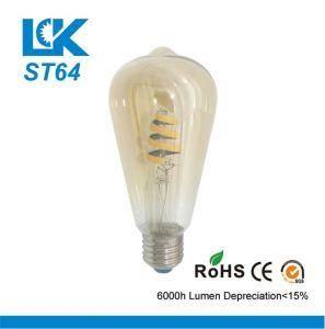 7W 690lm St64 New Spiral Filament Retro LED Light Bulb