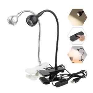 USB Power Supply Rechargeable Clip Holder Desk Lamp USB LED Table Lamp Flexible Eye Protection Reading Book Lights