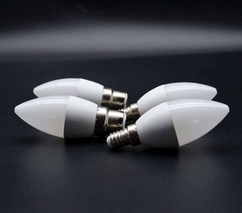 China Factory Price Candle Light C37 5W E14 E27 B22 LED Bulb Light Energy Saving Lamp with CE RoHS ERP LED Bulb Indoor Lighting