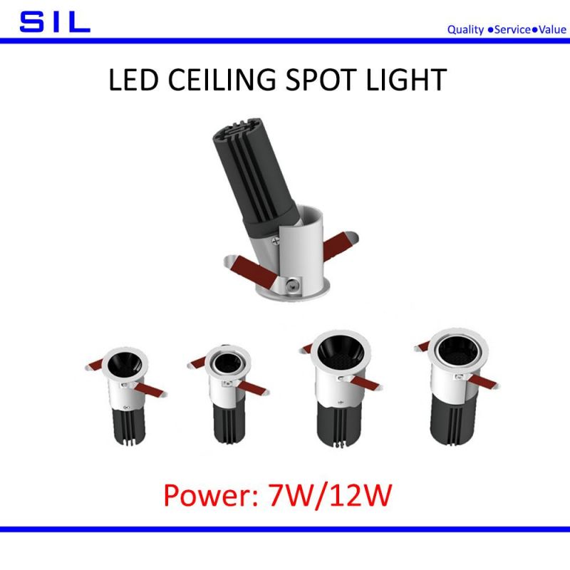 Recessed Ceiling Spotlights Indoor Spotlight 7W LED Ceiling Spotlights
