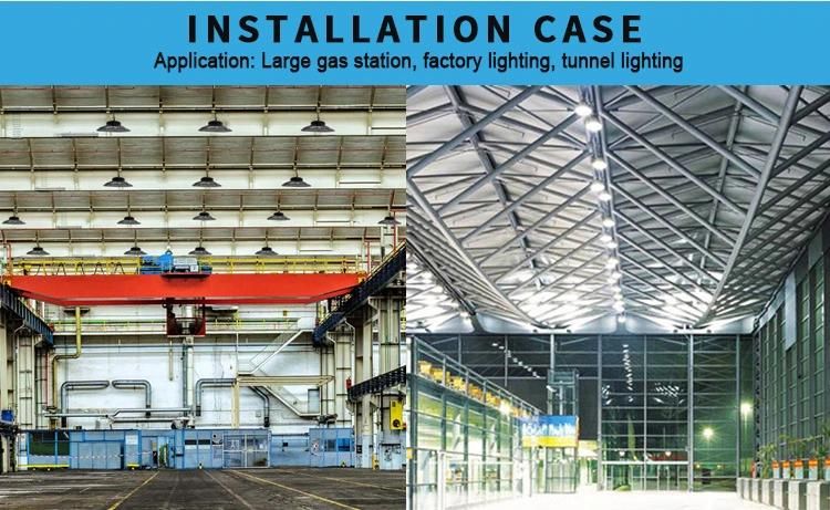 High Efficiency IP65 Wholesale Mining Lamp Fixture Indoor Lamp Waterproof UFO 100W LED High Bay Light