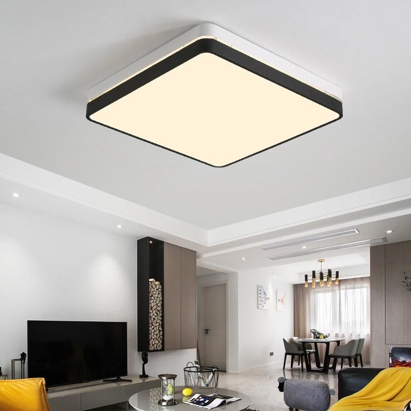 LED Masrer Bedroom Lamps Simple Style Square Ceiling Light