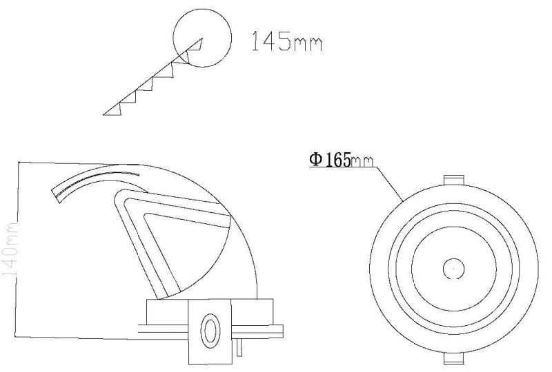 Plastic LED Downlight 10W 15W 25W 35W Super Light Recessed Surface Mounted LED Down Lights