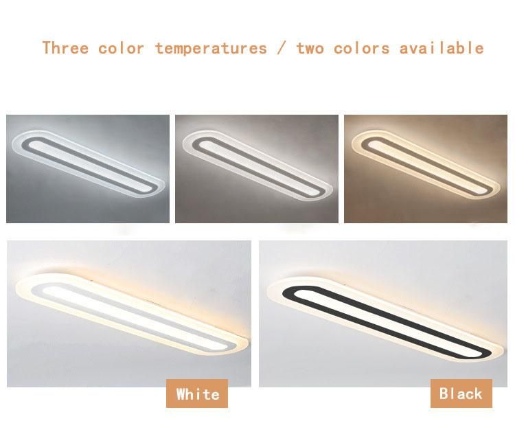 Modern Ultra-Thin Acrylic LED Ceiling Lamp Rectangular Minimalist Bedroom Lamp Study Wall Lamp