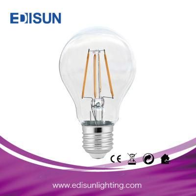 Christmas Decoration A60 4W 6W 8W E27 B22 Ce RoHS LED Filament Bulb