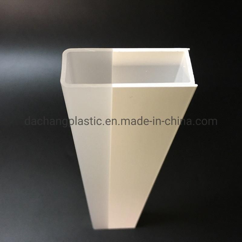 White and Semiclear Acrylic Coextrusion Profile for LED Lighting