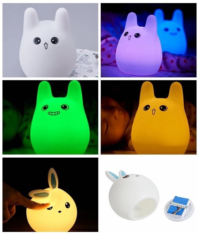 3D Lovely Night LED Gift Light with Bunny Appreance for Holiday