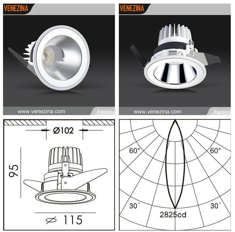 High Efficiency LED Recessed Down Light CRI 80-R6172