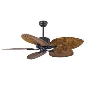 Retro Ceiling Fan 42 Inch 52 Inch ABS Palm Leaf DC Motor Remote Control Decorative Ceiling Fan with Lights