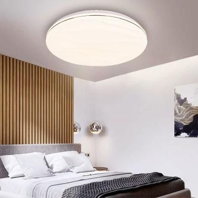 Modern Energy-Saving Wave Shape Ceiling Lamps White Round 12W with LED Strips