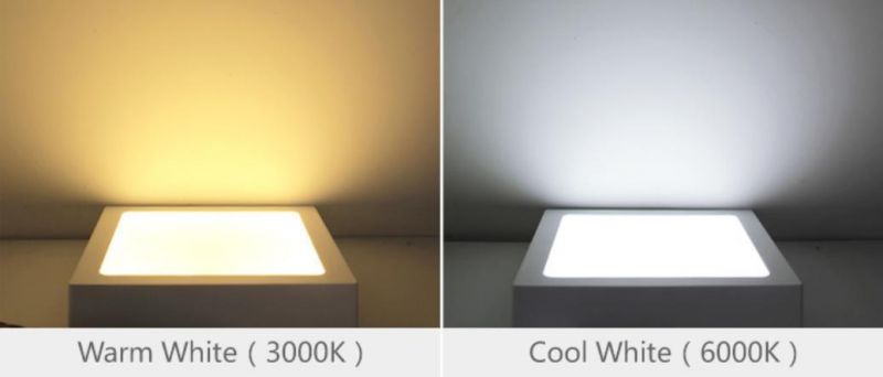 Surface Mounted Fixtures Cheapest 18W Round Square White Aluminium Modern IP44 LED Ceiling Light Lamp