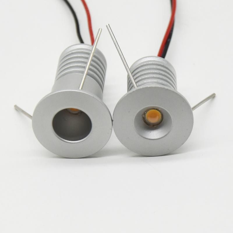 2W 12V-24V 15mm Mini LED Light CE 180lm Spot Light for Cabinet Kitchen Lamp