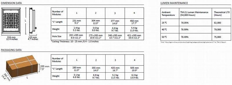 40W - 240W LED Canopy Petrol Station Light with Antex Certificate