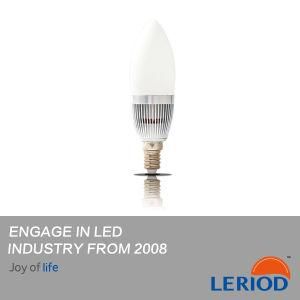 2700-6500k Warm White Clear LED Candle Light Bulb 6W