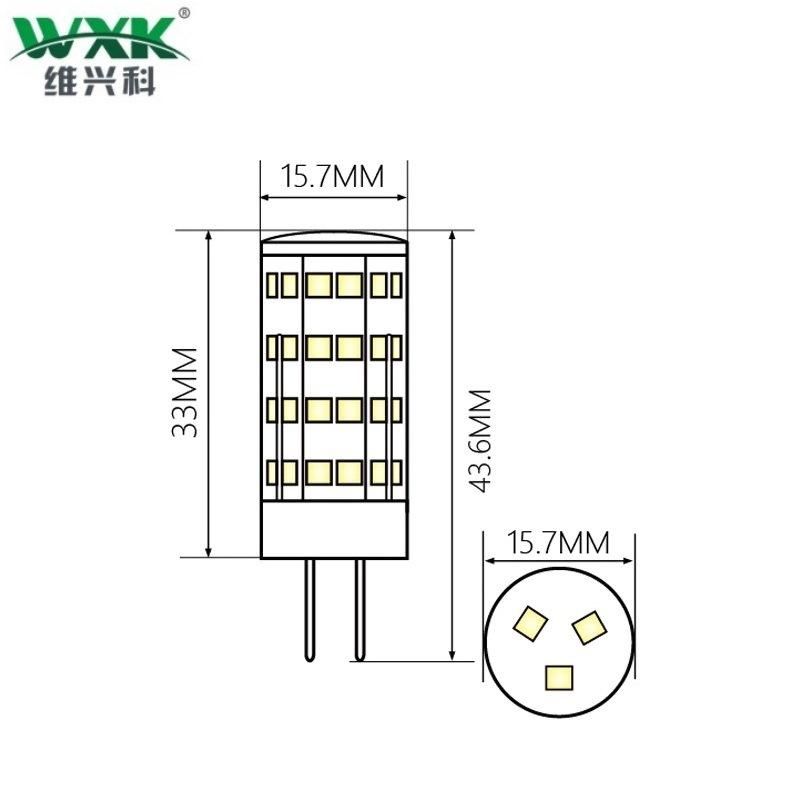 G4 12V Warm White 2700K 5W G9 LED Corn Lamp