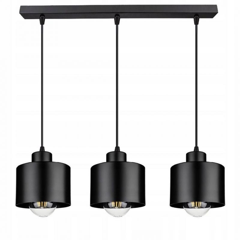 Industrial Black Aluminum Pendant Light LED E27 Modern Nordic Hanging Lamp for Bedroom Office Loft