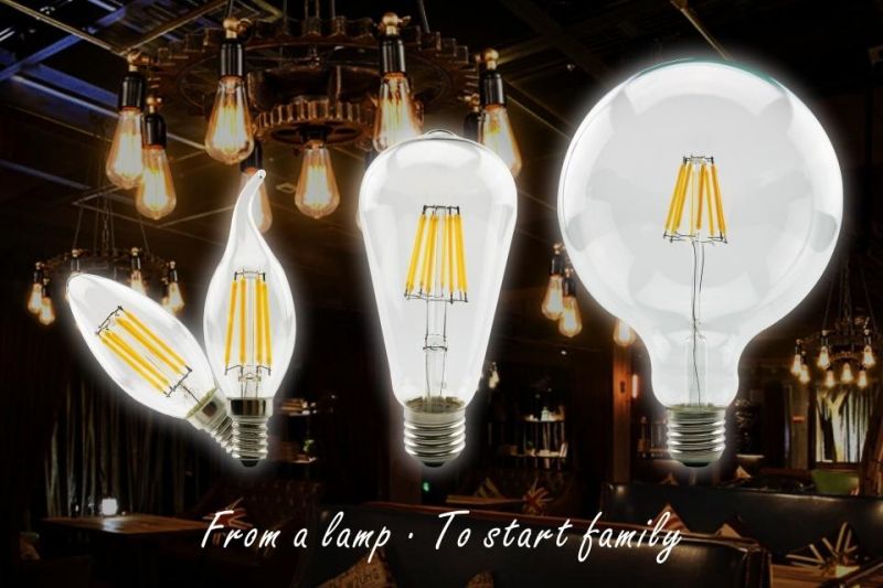 LED Filament Bulb E27 E14 Retro Edison Lamp 220V-240V Light Bulb C35 G45 A60 St64 G80 G95 G125 Glass Bulb Vintage Candle Light