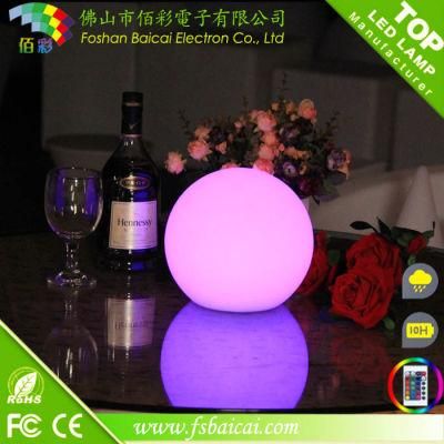 LED Plastic Ball Light Table Lamp
