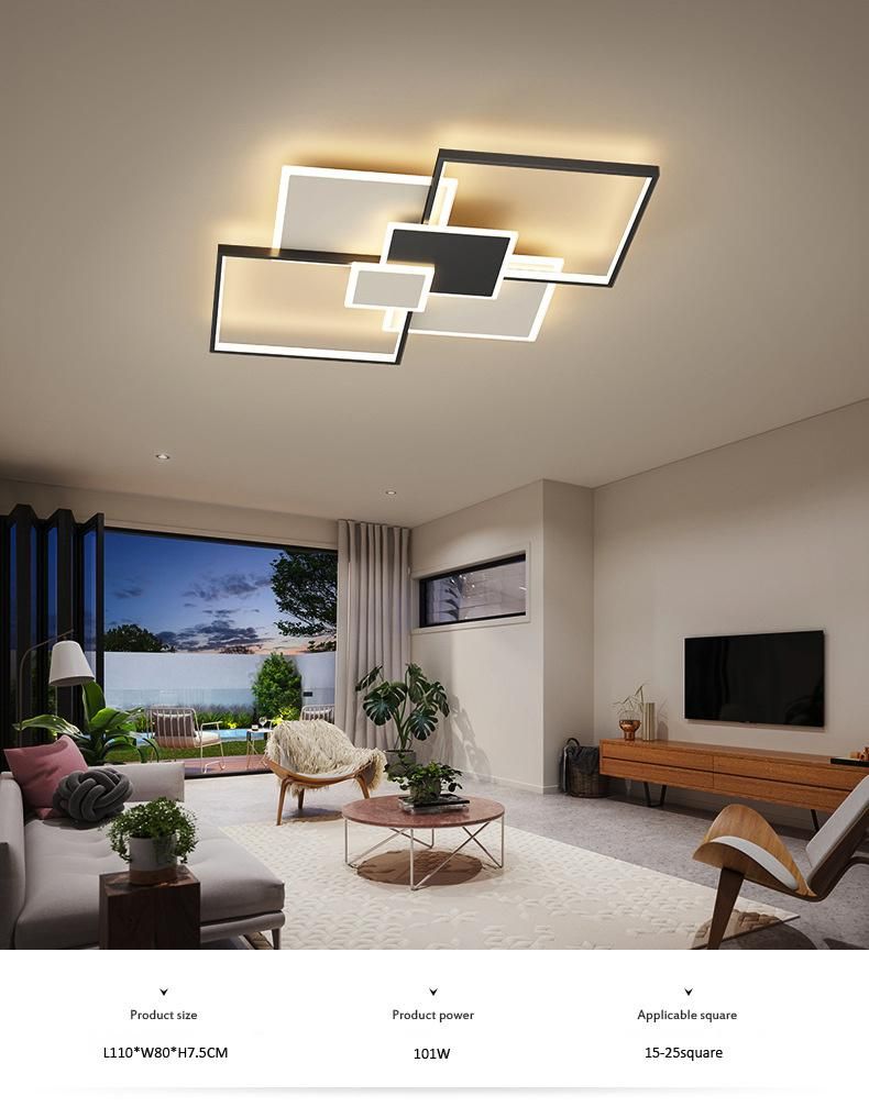 2022 New Geometric Home Lighting Aluminum Hall Ceiling LED Lamp Modern Lights for Living Room