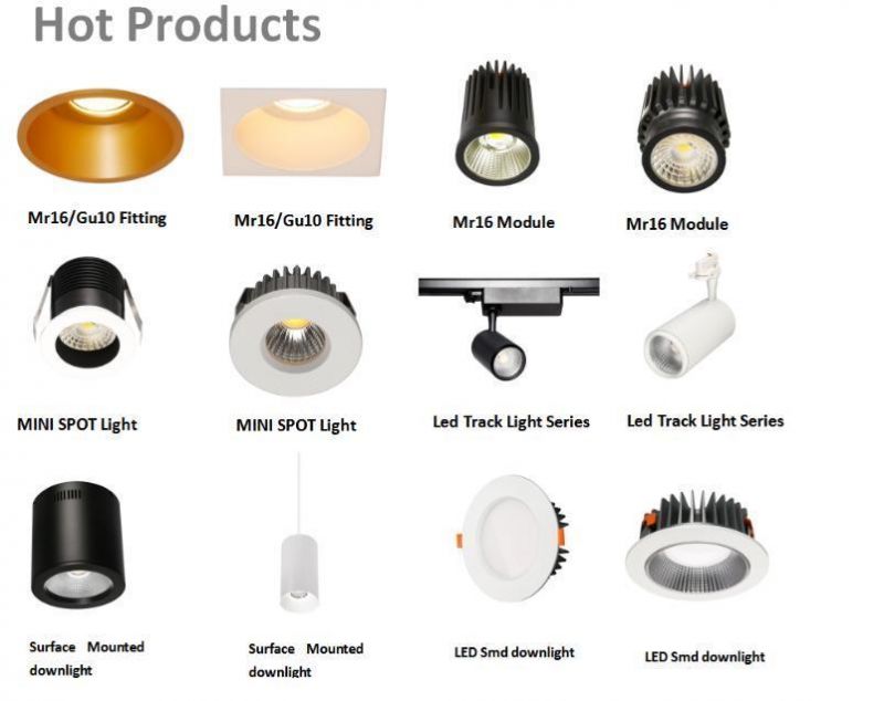 Hot Sell High Quality IP40 6W Dali Triac 1-10V Dimming LED Linear Light LED Ceiling Light LED Spot Light LED Light