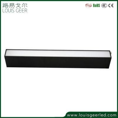 Seamless Linkable Supermarket Office Ceiling Recessed High Bay Pendant Wall LED Linear Light 30W
